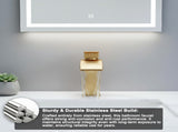 Single Handle Bathroom Faucet Lavatory Faucet Stainless Steel Single Hole-TP, Brushed GoldUnable 96452827
