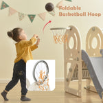 ZUN Kids Swing-N-Slide with Bus Play Structure, Freestanding Bus Toy with&Swing for Toddlers, Bus PP299290AAE