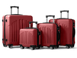 Curved Vertical Stripe 4-in-1 Trolley Case - Retro Red 82742901