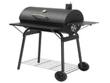 Barrel Charcoal Grill with Side Front Table, 571 Sq. In. Cooking Space, for Outdoor Backyard Patio 18097851