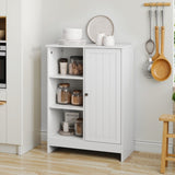 Bathroom Cabinet, Kitchen Freestanding Storage Rack, 23.62" x 11.81" x 31.5" Floor Storage Cabinet W1706P318068