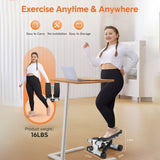 ZUN Steppers for Exercise, Stair Stepper with Resistance Bands, Mini Stepper with 330LBS Loading 85403615