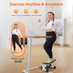 ZUN Steppers for Exercise, Stair Stepper with Resistance Bands, Mini Stepper with 330LBS Loading 85403615