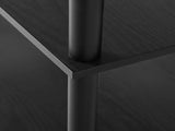 No Tools 5-Shelf Bookcase, True Black Oak 97870339