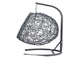 Cat Swing Bed with Stand & Cushion, Cat Egg Chair with Rattan Wicker Appearance, Indoor Hanging 05489427