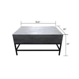 T1105-05 Gray Lift Top Coffee Table B009140752