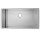 ZUN 32" L X 19" W Undermount Single Bowl 18 Gauge 304 Stainless Steel Kitchen Sink W1225P266036