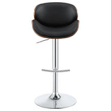 Black and Chrome Adjustable Bar Stool B062P153496
