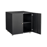 Office furniture Copier Cabinet black 2 door steel copier stand mobile pedestal file Printer Stand W1247131617