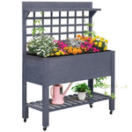 ZUN Wooden Planter、Flower shelf,Wood Planter Box,Wooden Garden Box 00713623