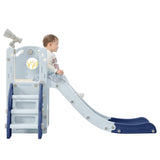 ZUN 5-1 Toddler Slide Set, Freestanding Spaceship Set with Slide, Kids Slide Playset Structure, N710P173043C