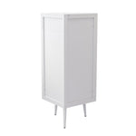 ZUN 22.25'' Floor Coner Cabinet,Three Tiers with Tempered Glass Doors and Storage Shelves for Bathroom, W757P180793