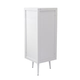 22.25'' Floor Coner Cabinet,Three Tiers with Tempered Glass Doors and Storage Shelves for Bathroom, W757P180793