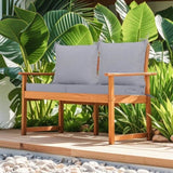 2 PCS Set 24x24 in Outdoor Deep Seat Cushion- Waterproof Fade-Resistant Patio Furniture Cushions 30408506