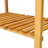 8 Pockets Horticulture Raised Garden Bed Elevated Wood Planter Box Stand with Foldable Side Table 91070442