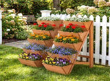 5-Tier Vertical Raised Garden Bed, Fir Wood Ladder Planter Stand for Vegetables Herbs Flowers 17183495