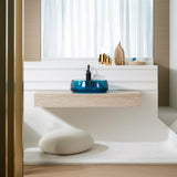 Vessel Sink Stone Resin Bathroom Sink Modern Art Sink 25C61-blue W3034P300025