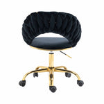 ZUN Computer Chair Office Chair Adjustable Swivel Chair Fabric Seat Home Study Chair 04105275