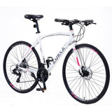 24 Speed Hybrid bike Disc Brake 700C Road Bike For men women's City Bicycle W1019112679