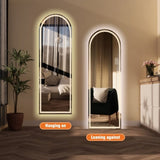 65" x 21" Arch Design LED Full Length Mirror ,Dimmable, High Definition & Explosion-Proof, W2709P242456