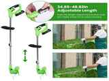 21V 300W Cordless Grass Trimmer Rechargeable Lawn Mower 18000M/Min Weed Cutter with Saw Blade 2 16783490