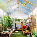 Wooden Walk-in Greenhouse Kit 26732641