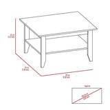 Essential Coffee Table, One Shelf, Four Legs -Black B20091908