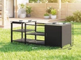Outdoor Bar Cart Grill Table 15409351