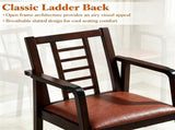 Heavy-Duty Solid Wood Rocking Chair, Ergonomic Accent Armchair with Breathable Ladder Back for 58972745