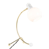 Eileen Contemporary Task Lamp in Gold Metal and White Plastic Shade by LumiSource B202P224188