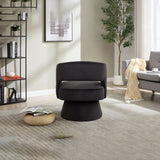 Swivel Barrel Chair, Velvet Accent Armchair 360 Degree Swivel Club Chair for Living Room Bedroom W3244P315821