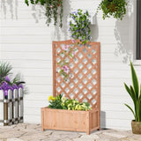 ZUN Wooden Planter、Flower shelf,Wood Planter Box 51841719