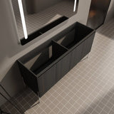 60" Freestanding Bathroom Vanity, Storage Cabinet with Soft Closed Doors -Excluding Sink W1972P243180