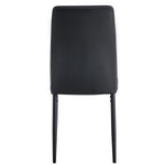 ZUN Modern Dining Chairs Set of 6, Side Dining Room/Kitchen Chairs, Faux Leather Upholstered Seat and WF312263AAB