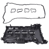Black Pastic Engine Valve Cover with Gasket Fit for Mercedes-Benz C250 SLK250 2012-2015 1.8L L4 20988857