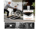 Portable Folding Wheelchair Ramp, 2FT, Non-Slip Aluminum Handicap Ramp with 800 lbs Capacity, 84430129