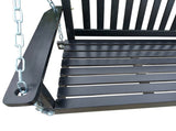 Front Porch Swing with Armrests, Wood Bench Swing with Hanging Chains,for Outdoor Patio ,Garden 39418244