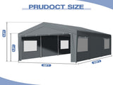 10X20FT Carport Car Port Canopy Grey 77637470