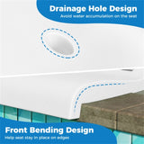 Outdoor swimming pool chairs with folding function-White 94449115