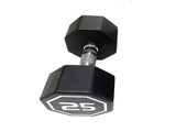 25LBS APOLLO IR3920 Premium Octagonal Dumbbell, Large Numbers, Hard Chrome Plated Handle Dumbbells 09618855