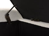50" Ottoman Bench in Textured Boucle, Rectangular Design with Hinged Lid for Seating, Footrest, and N767P268309W