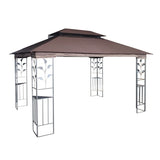 ZUN 13x10 Outdoor Patio Gazebo Canopy Tent With Ventilated Double Roof And Mosquito net W41942173