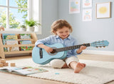 Sky-blue color 30-inch Round Acoustic Guitar with Picks, Strings, Capo, Case, Tuner, and Strap 14844453