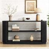 Mirod Modern Entryway Console Table - Slim Sofa Table with Open Shelf & Elegant Wood Grain, N760P281359B