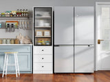 70.87" H Tall Bathroom Storage with 1 glass Door and 3 Drawer, Narrow Storage Unit, Floor W331P298186