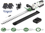 Cordless Grass Trimmer with 20000 RPM Motor, 2600mAh Battery, Dual-Action Steel Blade Hedge 05504013