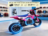 Kids Electric Dirt Bike 36V with Brushless Motor Up to 9.9 MPH Inflatable Tires Rear Suspension 65446024