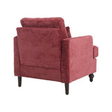 ZUN COOLMORE Wood Frame Armchair, Modern Accent Chair Lounge Chair for Living Room,Tufted Club Chair, W395P151906