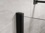 Goodyo 31"X55" Bathtub Screen Framless Shower Door Tempered Glass Shower Panel Matte Black D163147916
