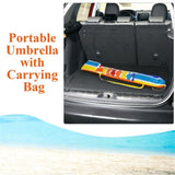 7.2 Feet Outdoor Beach Umbrella with Tilt Mechanism 49206287